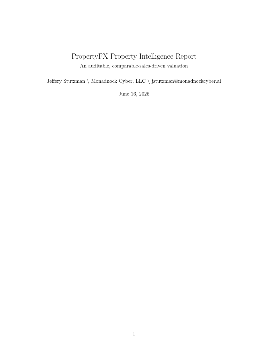 Single-family home · Bedford, NH area — report page 1